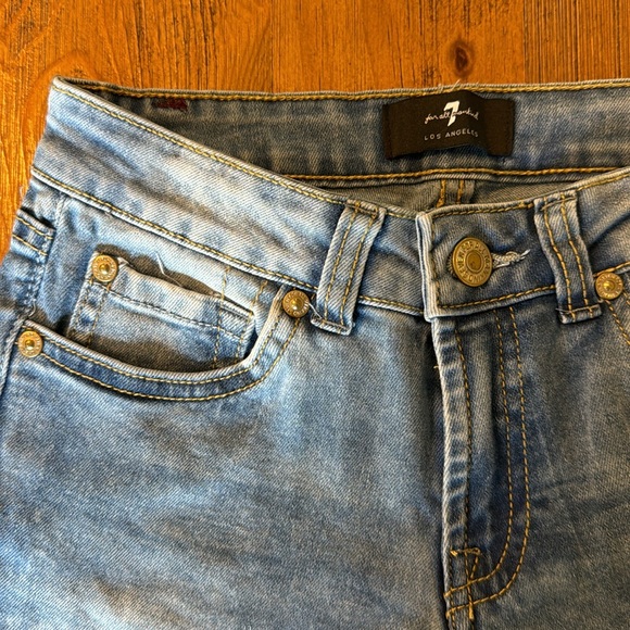 NWT Girl’s 7 For All Mankind A Pocket Shorts Sz 8 - Picture 3 of 9